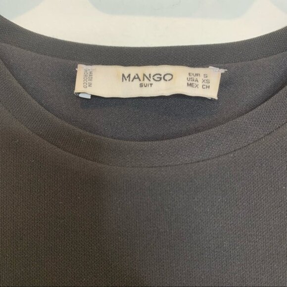 Mango Layered Asymmetrical Black Maxi Tank Dress - Picture 2 of 4